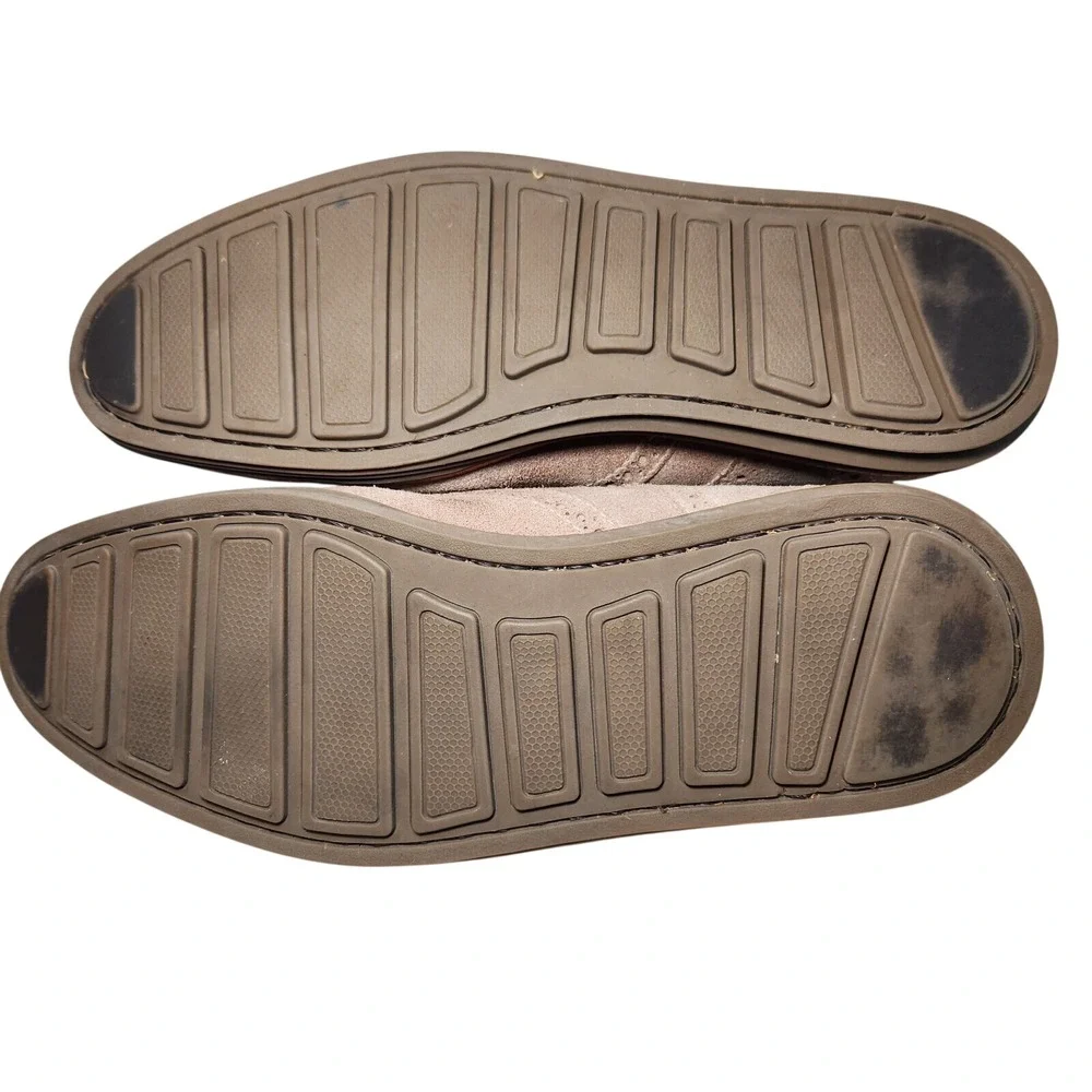 Sandro Moscoloni Suede‎ Wingtip Brogue Derby Oxfords Mens 10.5 D Brazil Orange